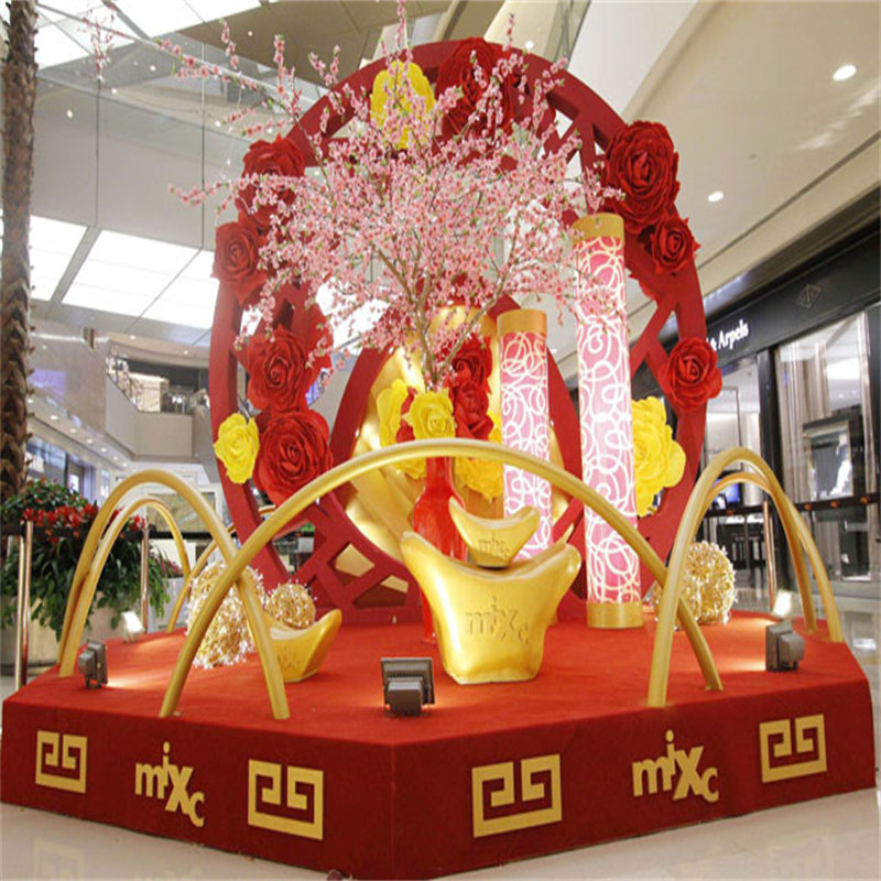 玻璃钢卡通猫雕塑玻璃纤维商场酒店美陈招财吉祥物门口迎宾小品