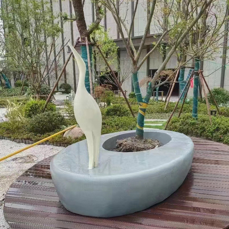 酒店商业园林绿化坐凳休闲玻璃钢休息椅围椅花池椅子树池公园弧形